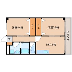 安倍川駅 徒歩15分 2階の物件間取画像